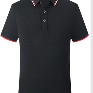 Chemise De Travail D'été, T-Shirt, Manches Courtes, Chemise Polo, Col, Noir