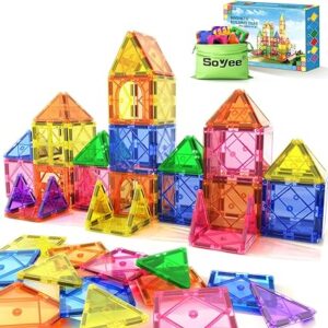 Jeux De Briques De Construction Magnétiques Pour Tout-Petits, Jouets Sensorielles