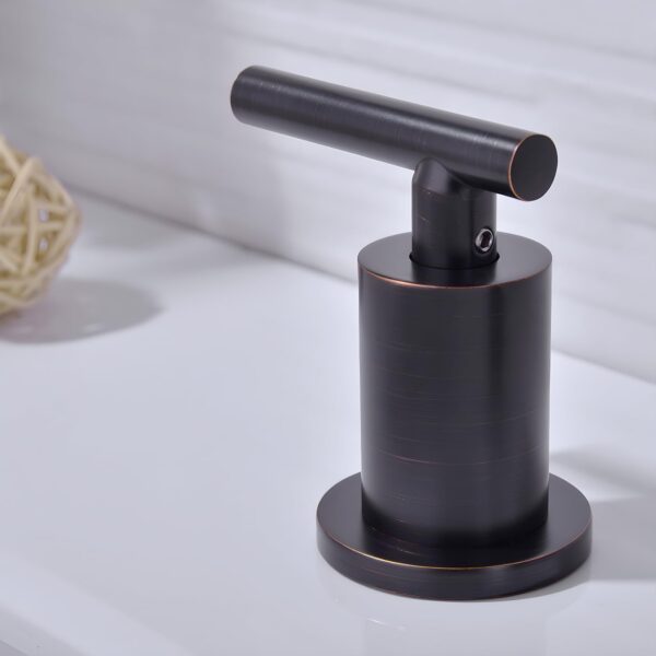 Robinet D'évier De Salle De Bain À Bande Large Avec Évacuateur Pop-Up – Image 3