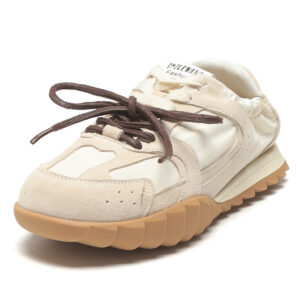 Nouvelles Chaussures D'été Pour Femmes,Surface En Mesh Respirant,Cuir,Chaussures Plates De Sport Décontractées,Couleur Beige