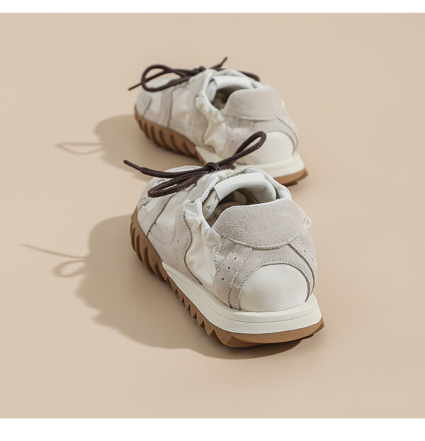 Nouvelles Chaussures D'été Pour Femmes,Surface En Mesh Respirant,Cuir,Chaussures Plates De Sport Décontractées,Couleur Rose – Image 3